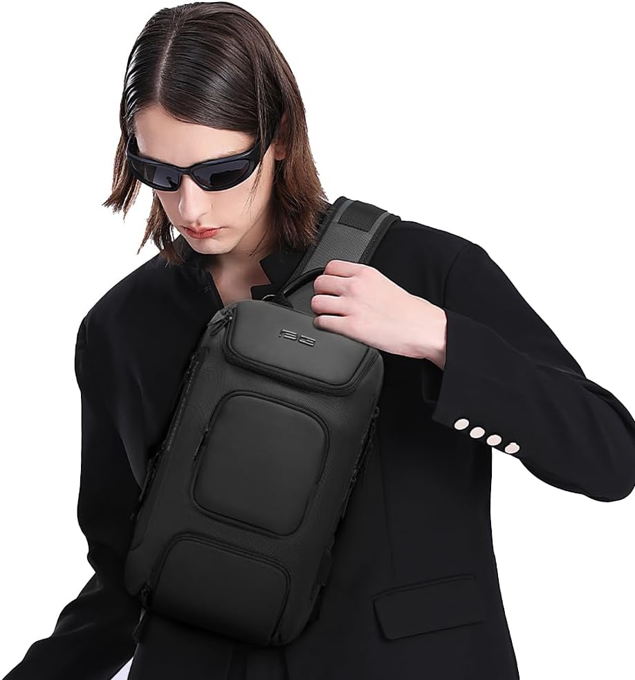 BANGE Bolso bandolera, mochila cruzada impermeable, bolsa de hombro...