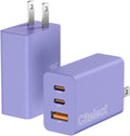 Paquete de 2 bloques de cargador USB C de 65 W, adaptador de carga...