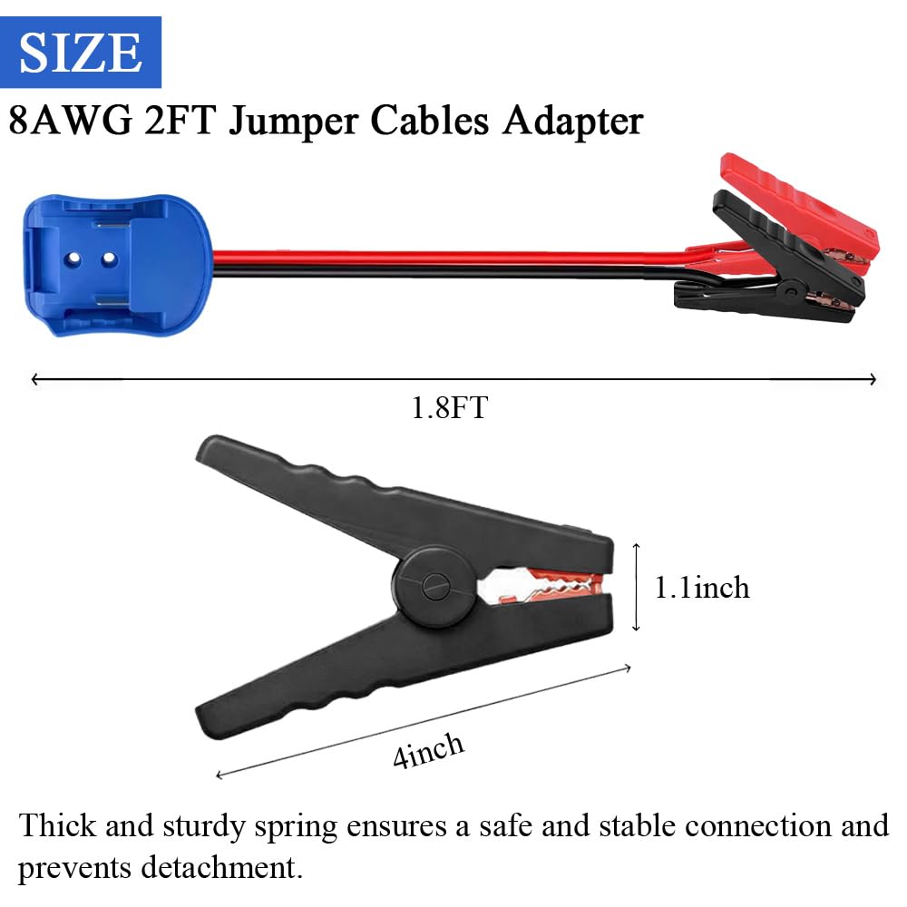 Adaptador de cables de puente compatible con batería Makita de 18 V...