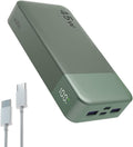 NOBIS Cargador portátil, banco de energía de 20000 mAh, banco de en...