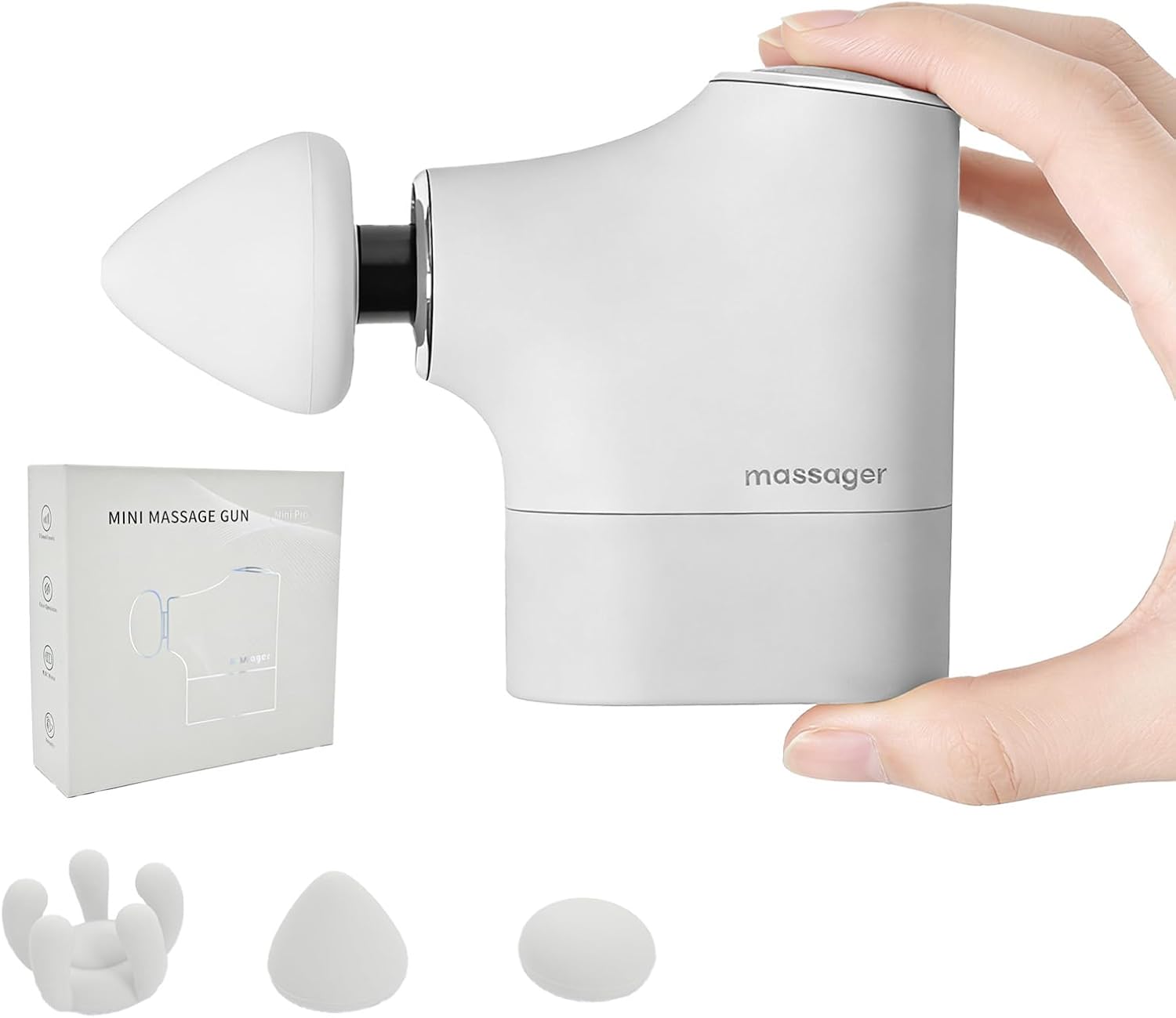 Mini pistola de masaje, masajeador muscular portátil de tejido prof...