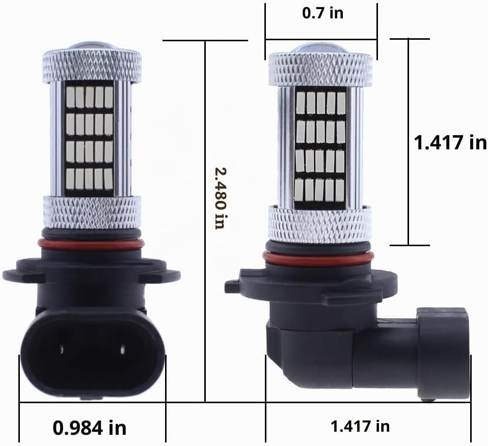 GLOFE Bombillas LED de alta potencia de 92 SMD 10000 K azul profund...