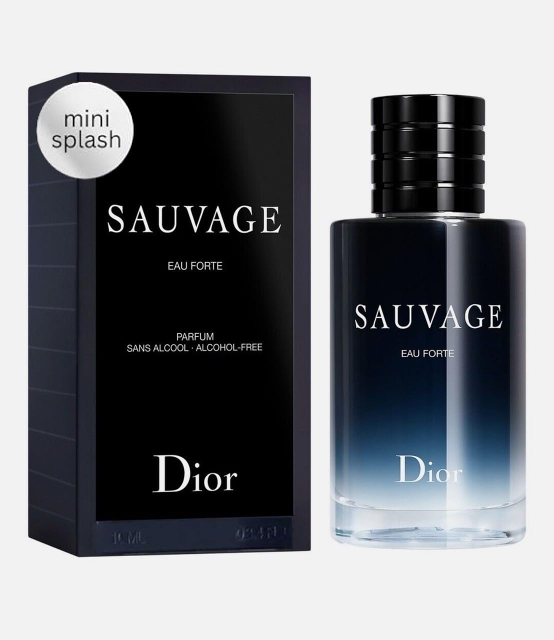 Dior Sauvage Eau Forte Parfum Mini Splash 0.34 Oz Perfume de viaje