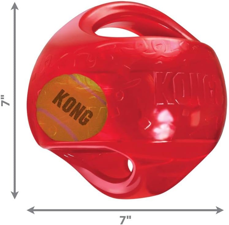 KONG Jumbler Ball - Juguete interactivo para perros y cachorros, ju...