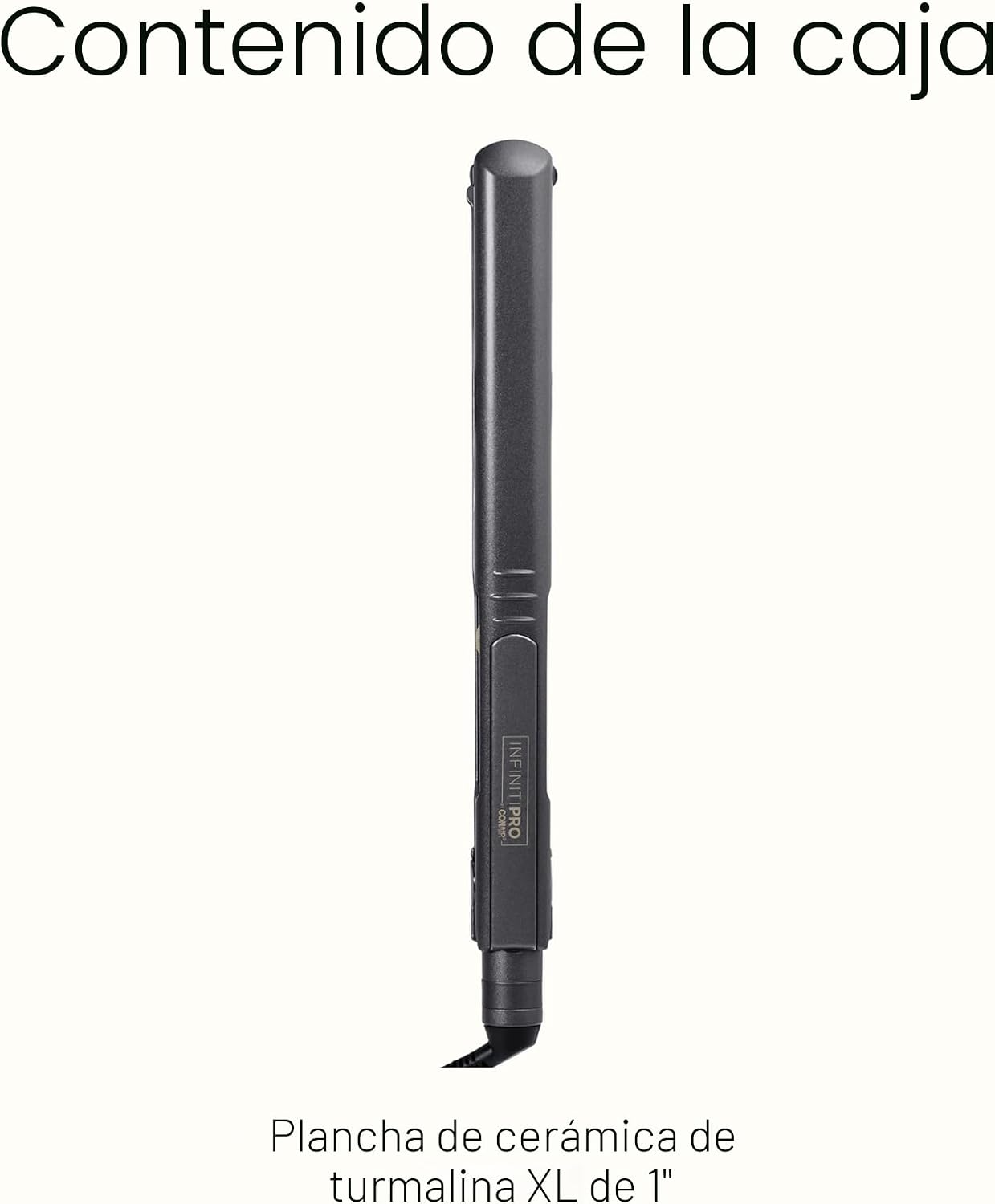 INFINITIPRO BY CONAIR Plancha plana de cerámica turmalina, 1 pulgad...