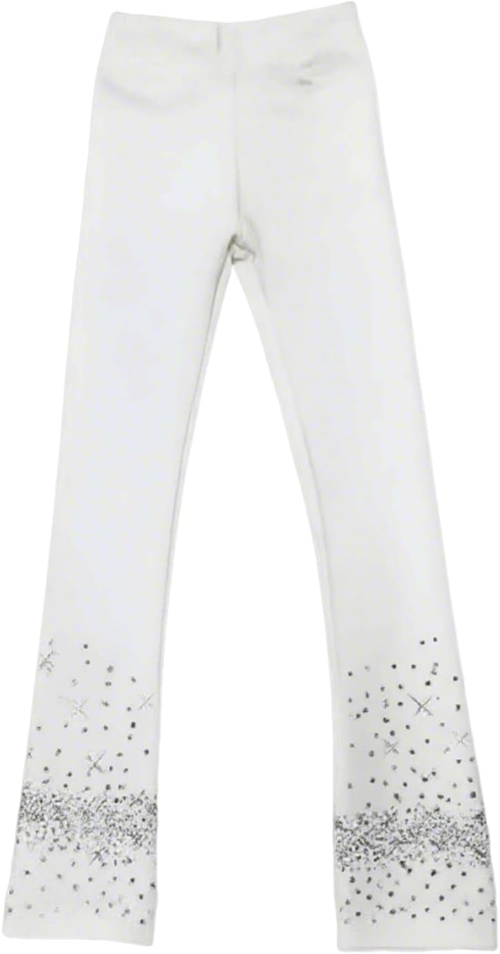 LIUHUO Pantalones de patinaje sobre hielo para niñas, leggings de e...