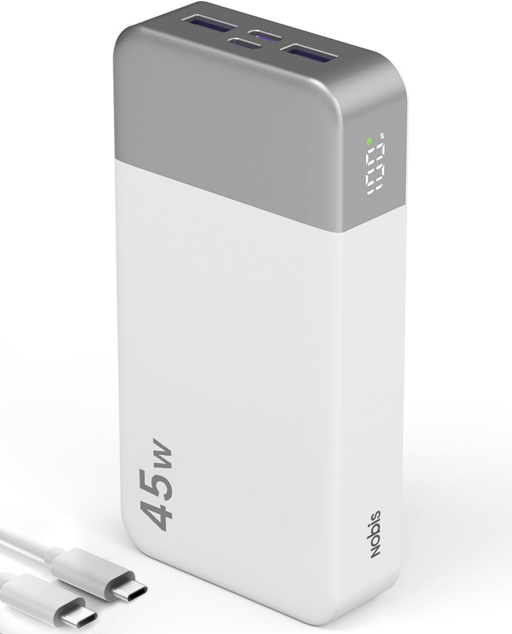 NOBIS Cargador portátil, banco de energía de 20000 mAh, carga rápid...