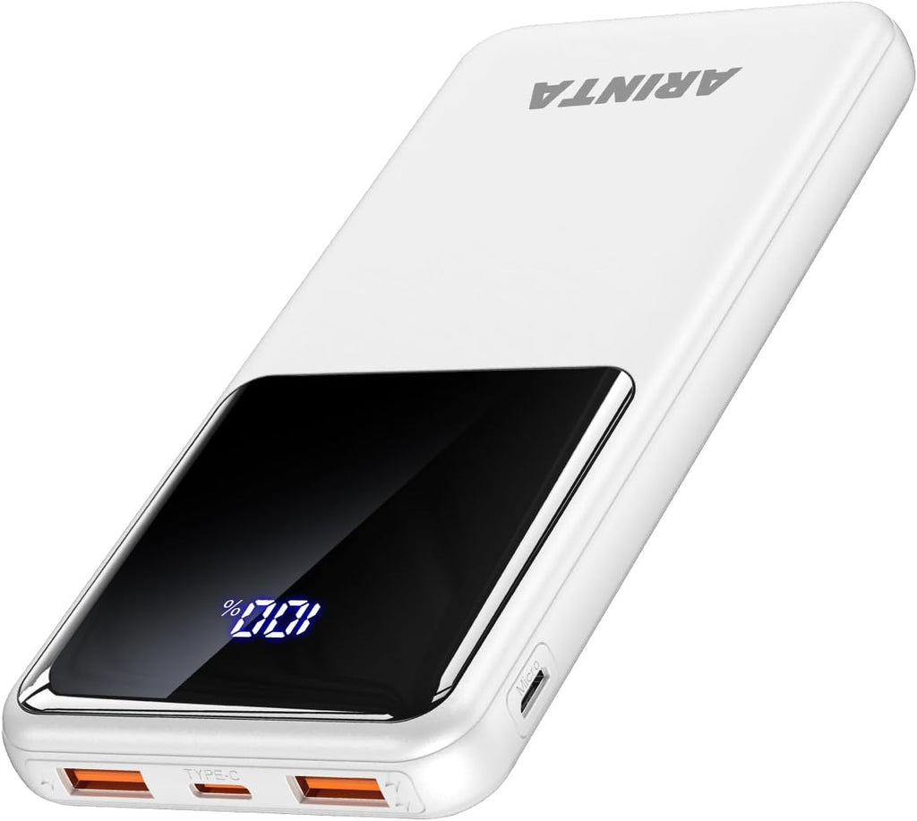 ARINTA Cargador portátil Power Bank de 10000 mAh PD 22.5 W, batería...