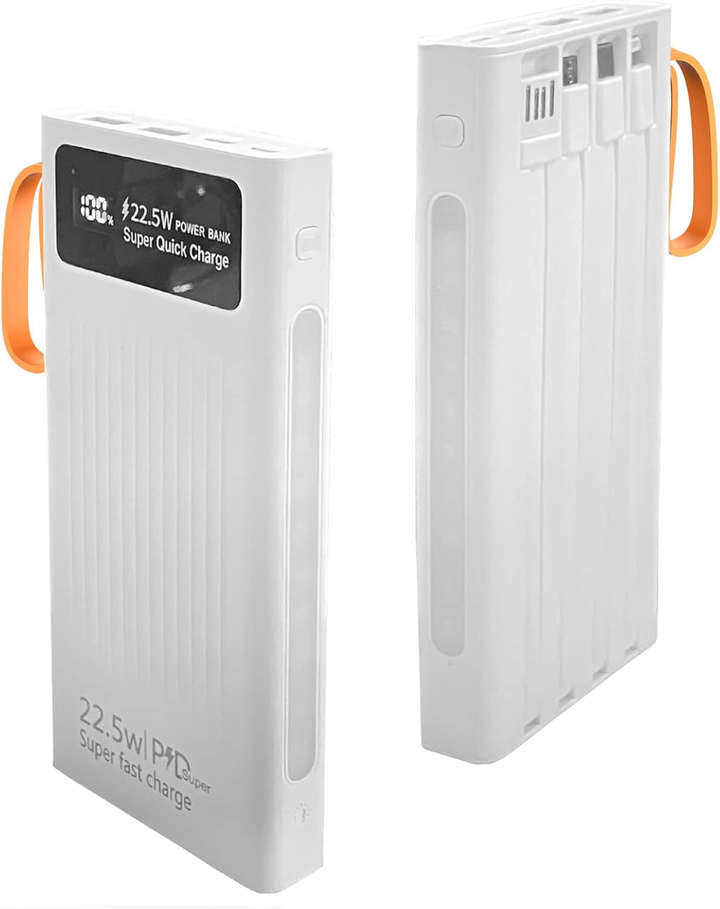 Cargador portátil con cables integrados, banco de energía Mandarook...