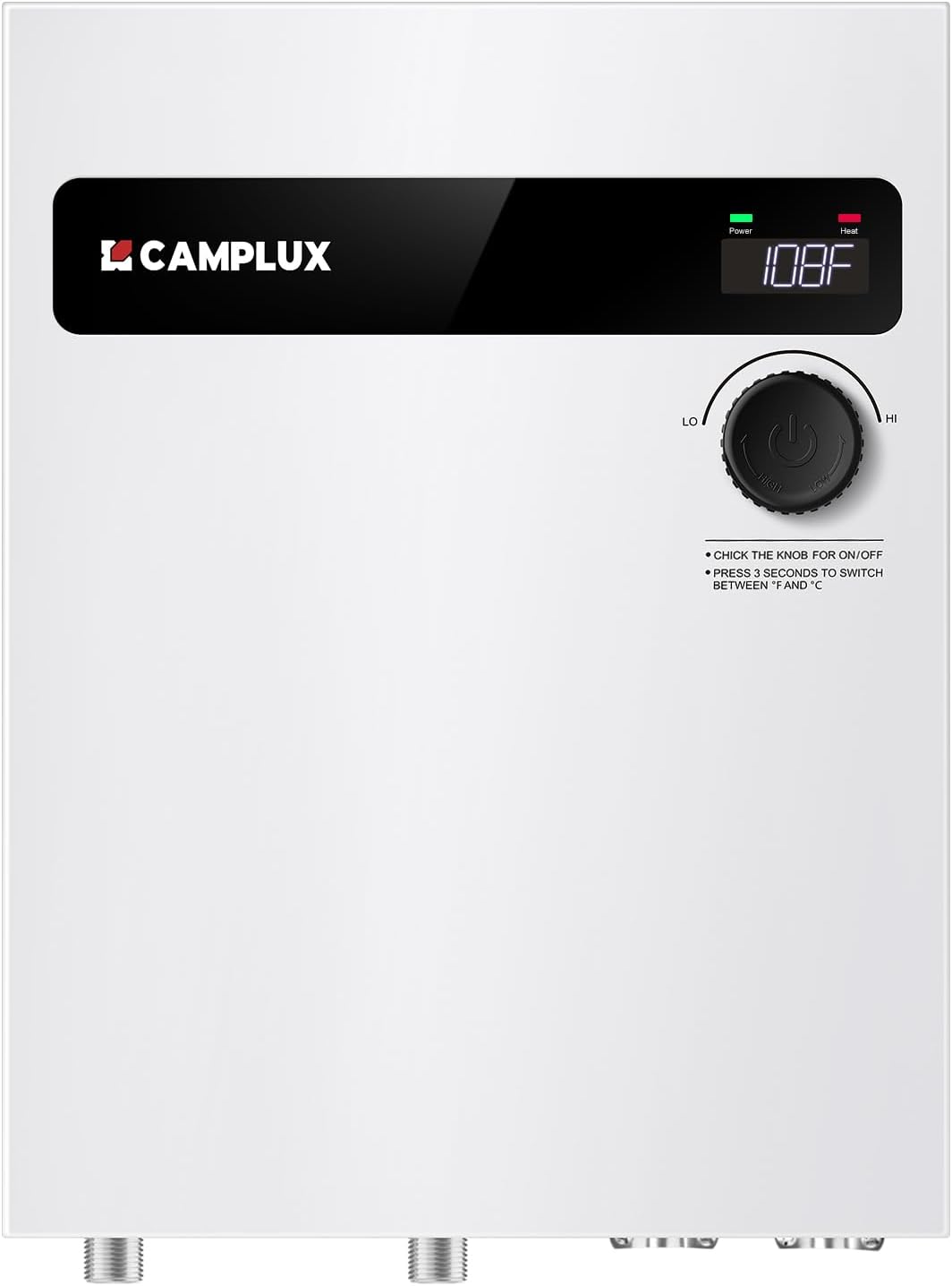 CAMPLUX - Calentador de agua eléctrico sin tanque de 24 kW 240 volt...