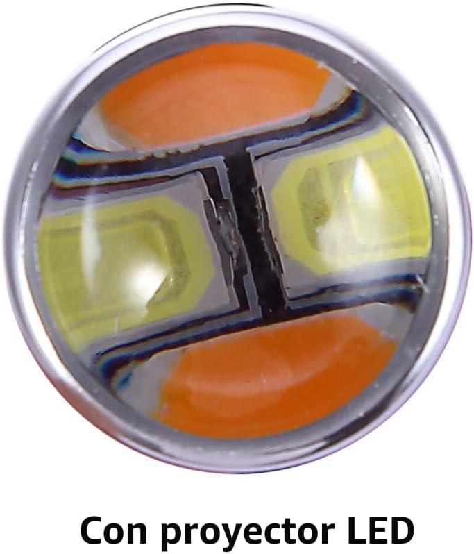 3157 3057 3357 4157 - Bombillas LED de señal de giro blanco amarill...