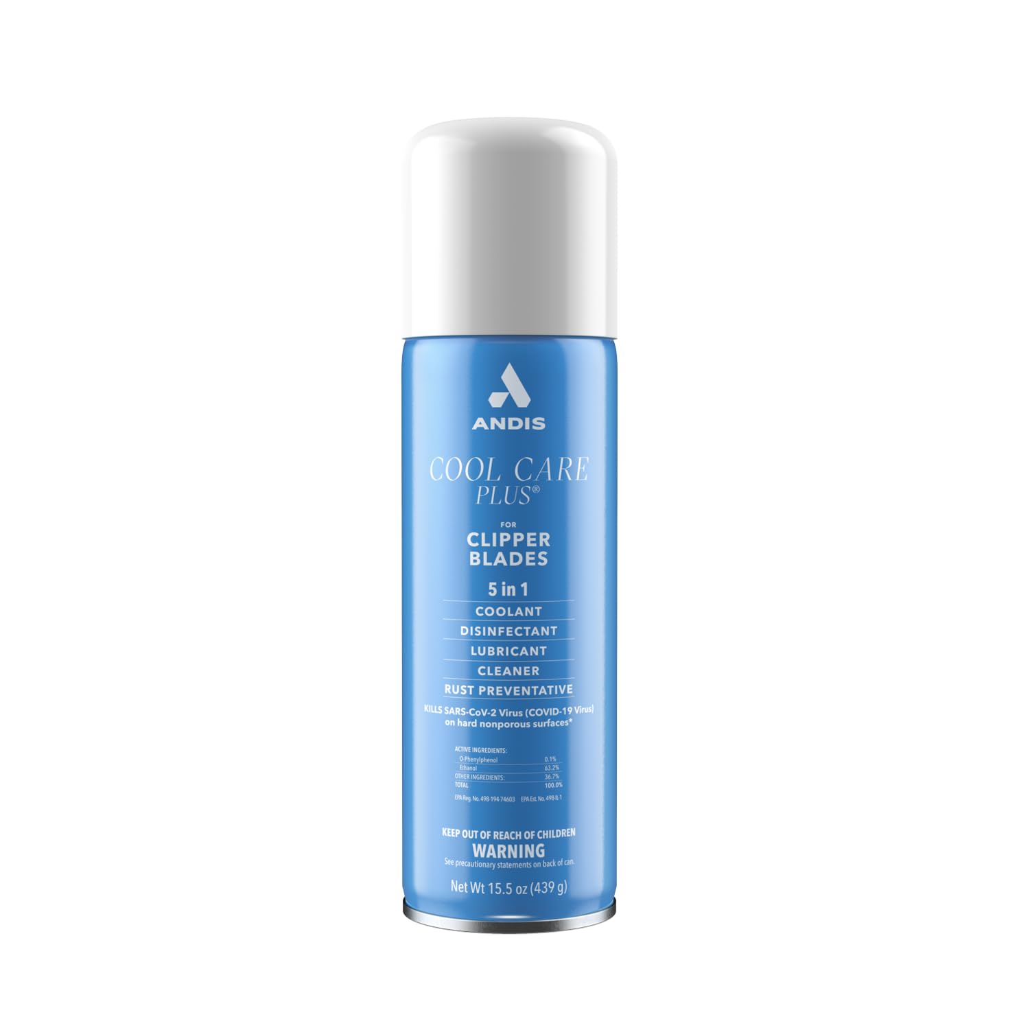 Andis 12750 Cool Care Plus 5-en-1 Aerosol para Cortadora, lata de 1...
