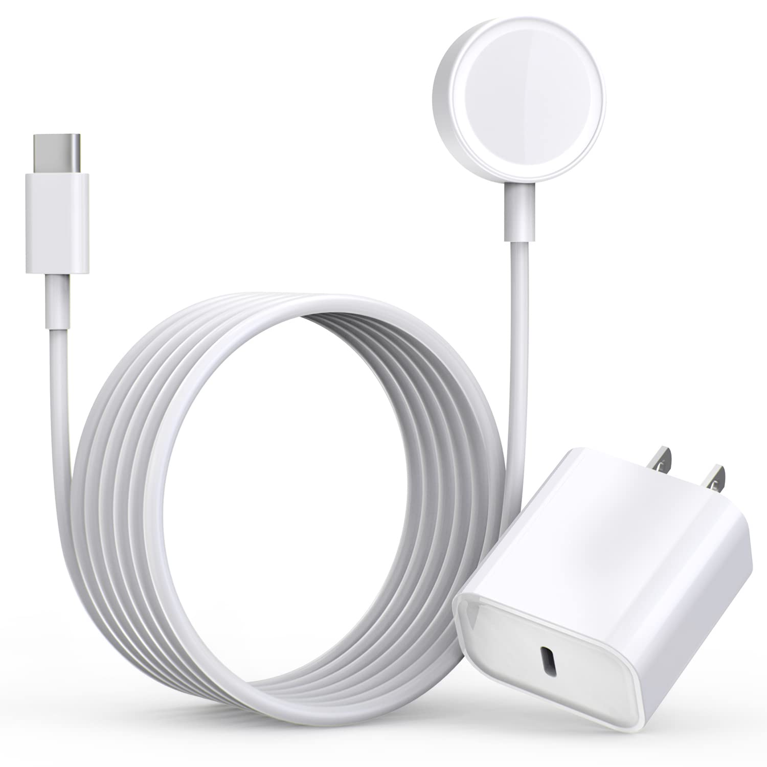 Cargador rápido para Apple Watch, USB C de 20 W, adaptador de enchu...