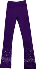 LIUHUO Pantalones de patinaje sobre hielo para niñas, leggings de e...