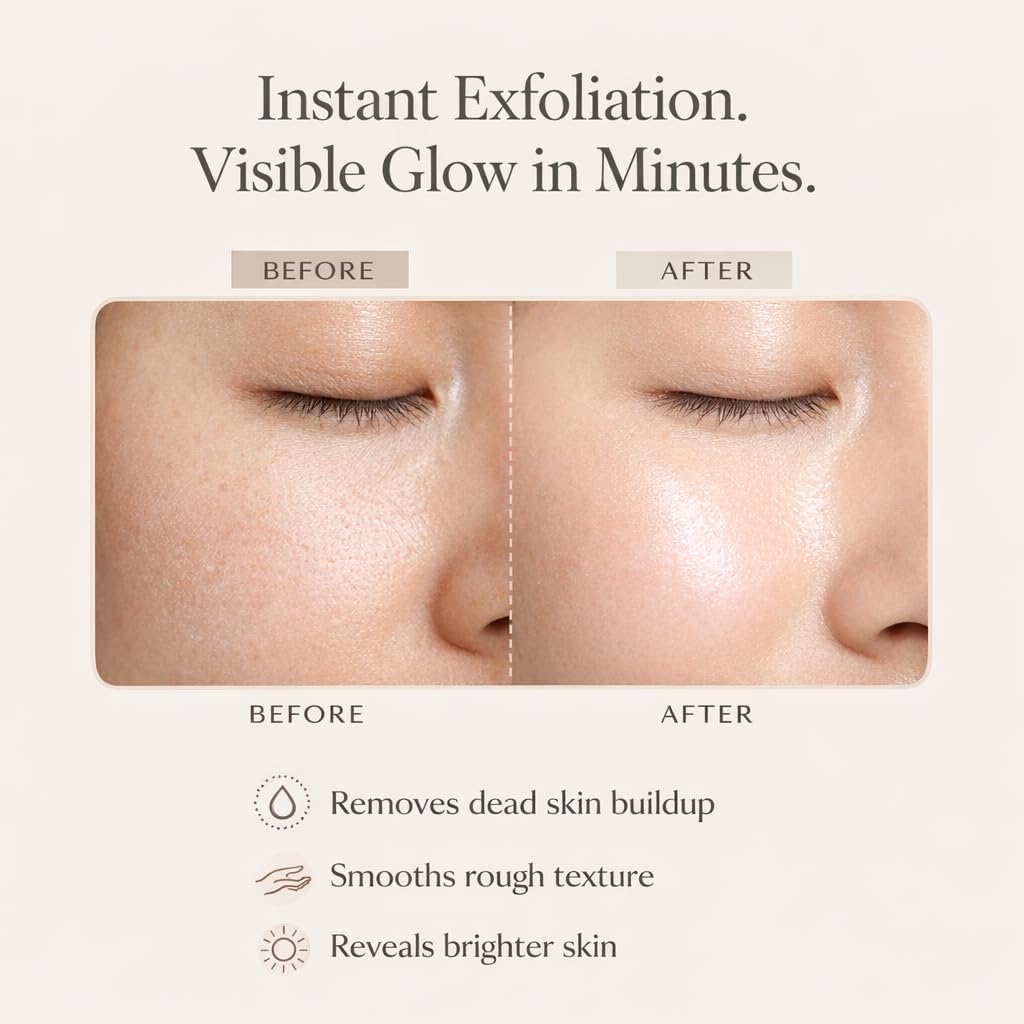 Earthen - Paquetes exfoliantes instantáneos \u2013 Exfoliante facia...