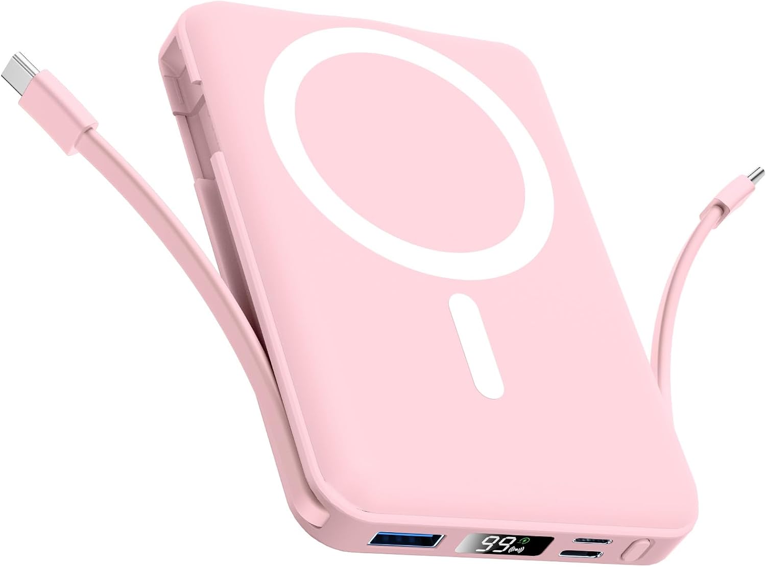 Vexnara para banco de energía Magsafe, banco de energía magnético d...