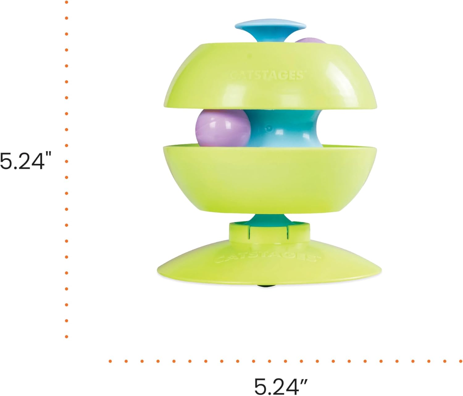 Catstages Twist-A-Ball 3-en-1 Juguetes Convertibles de Pista para G...