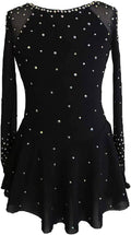 JoyCan Vestido de patinaje artístico Manga larga Poliéster Tamaño p...