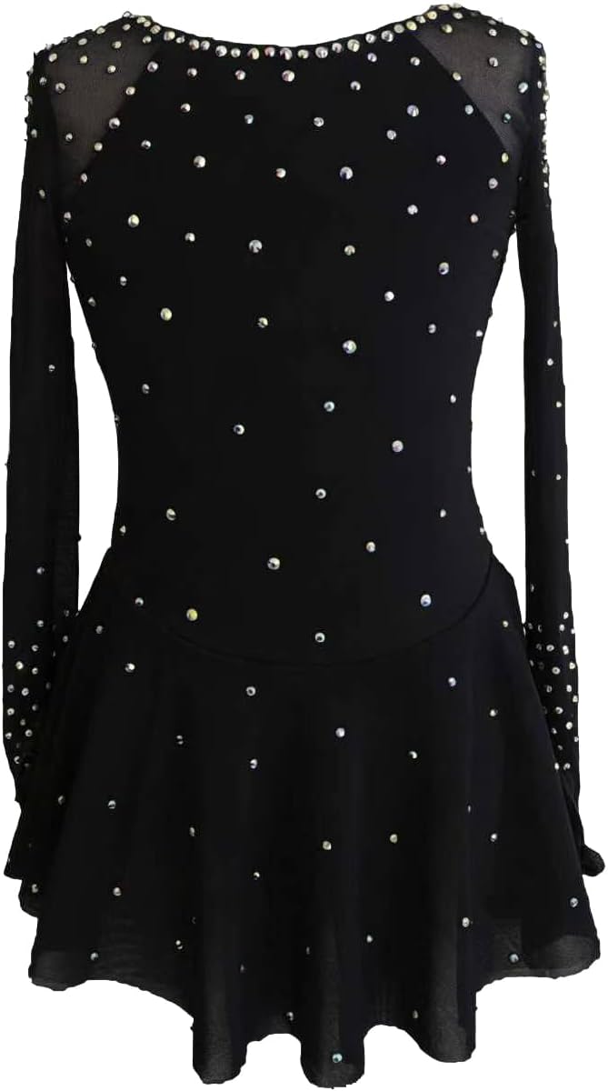 JoyCan Vestido de patinaje artístico Manga larga Poliéster Tamaño p...