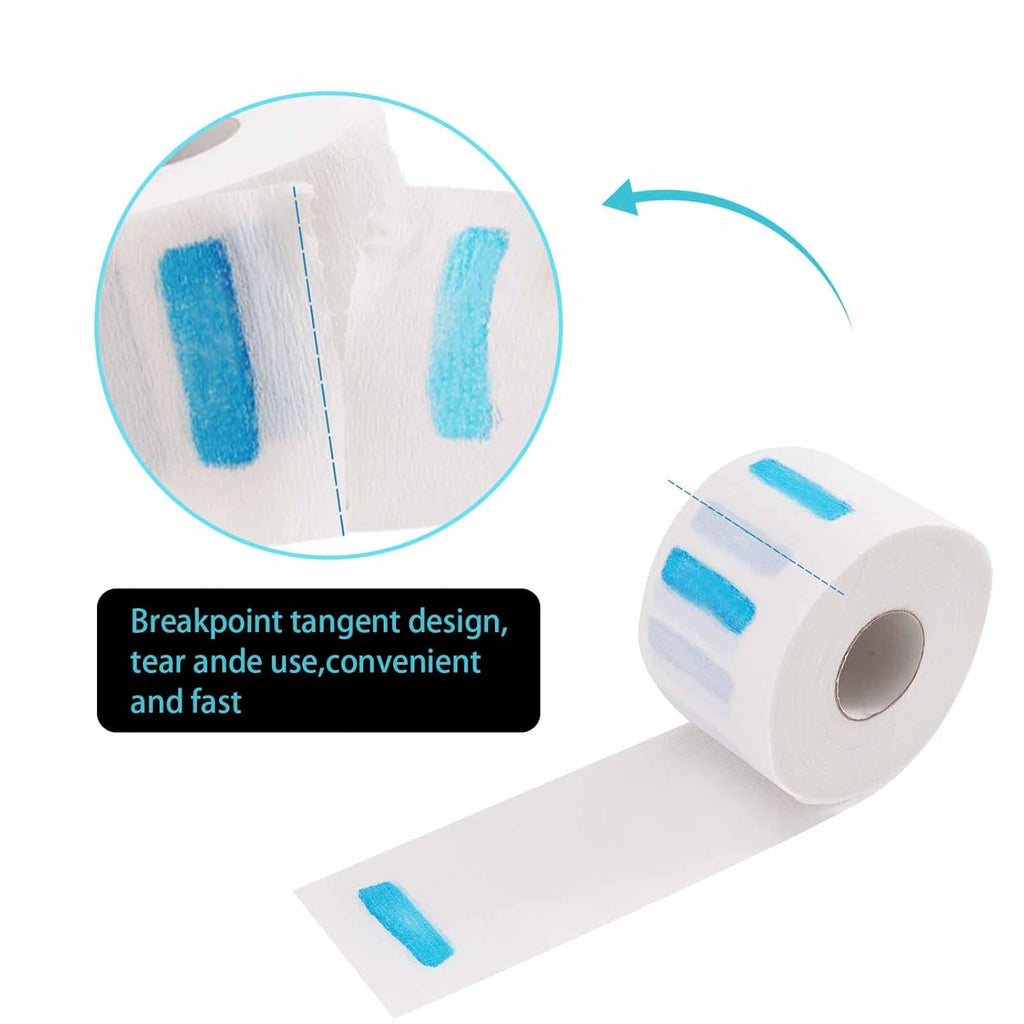 IOOROSE 10 rollos de tiras desechables de papel de peluquero para e...