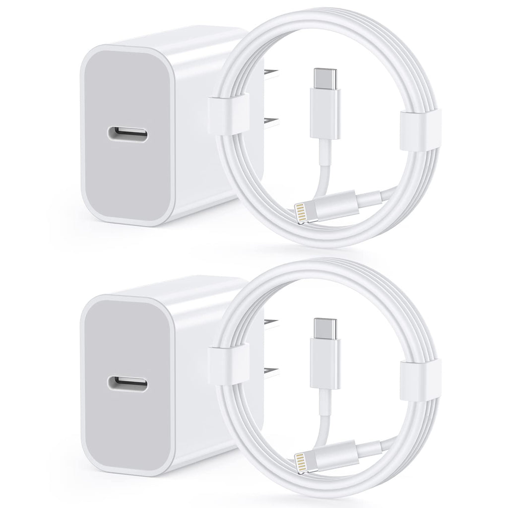 Cargador rápido para iPhone 13 12 11 [certificado Apple MFi], paque...