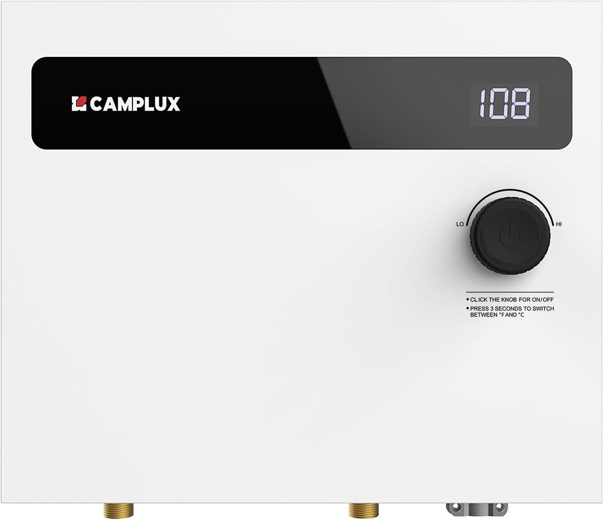 CAMPLUX - Calentador de agua eléctrico sin tanque de 14 kW 240 volt...