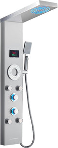 TSIBOMU - Sistema de torre de panel de ducha LED, torre de ducha de...