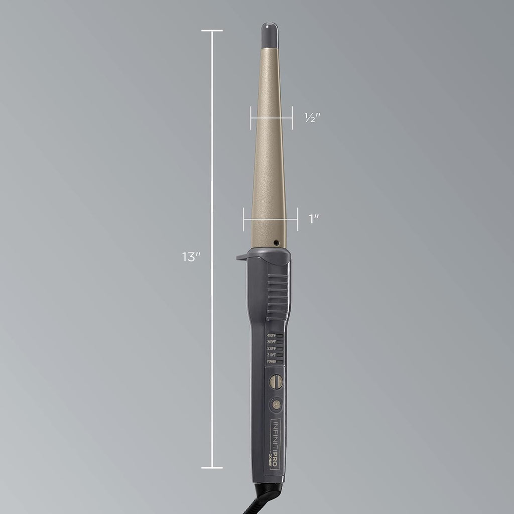 CONAIR Tourmaline INFINITIPRO Rizadora de cerámica, 1 pulgadas a 1\...