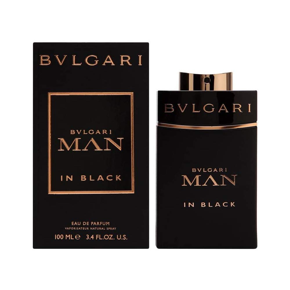 Bvlgari Man in Black Eau de Parfum Spray para hombre, 3.4 onzas