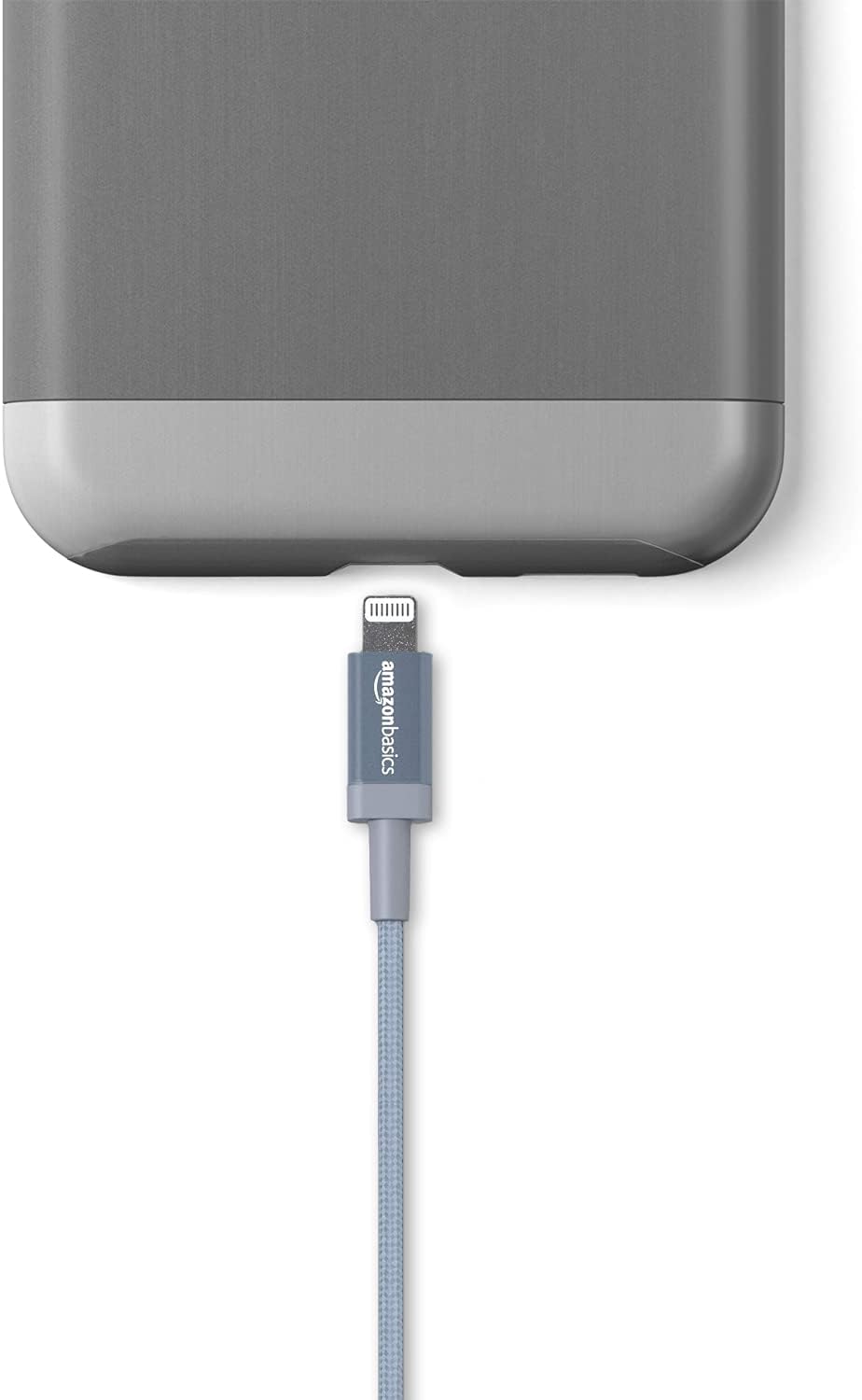 Amazon Basics Pack de 2 Cables de Carga USB-A a Lightning Duraderos...