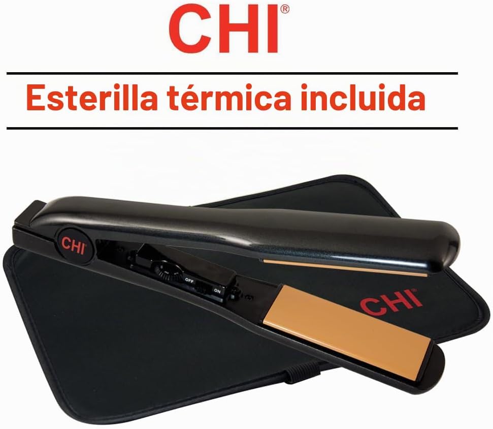 CHI Plancha de peluquería de cerámica turmalina clásica 1 1\/2"...
