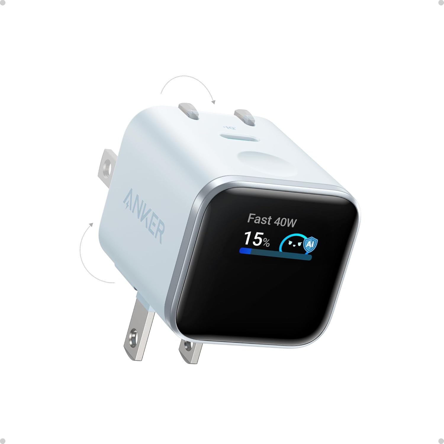 Anker Cargador de pantalla inteligente, bloque de cargador Anker Na...