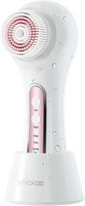 Umickoo - Cepillo de limpieza facial con luz LED roja y azul, dispo...