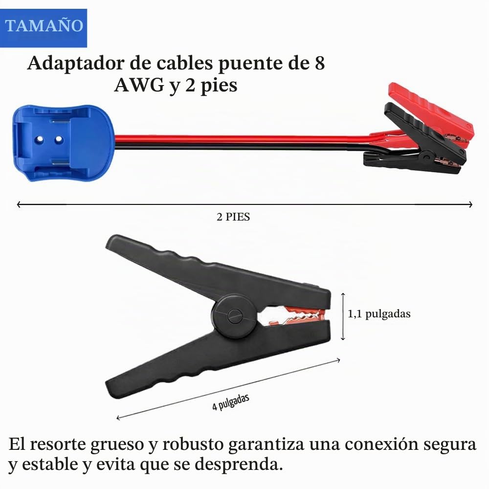 Gruviton Adaptador de cables de puente compatible con batería Ma-Ki...