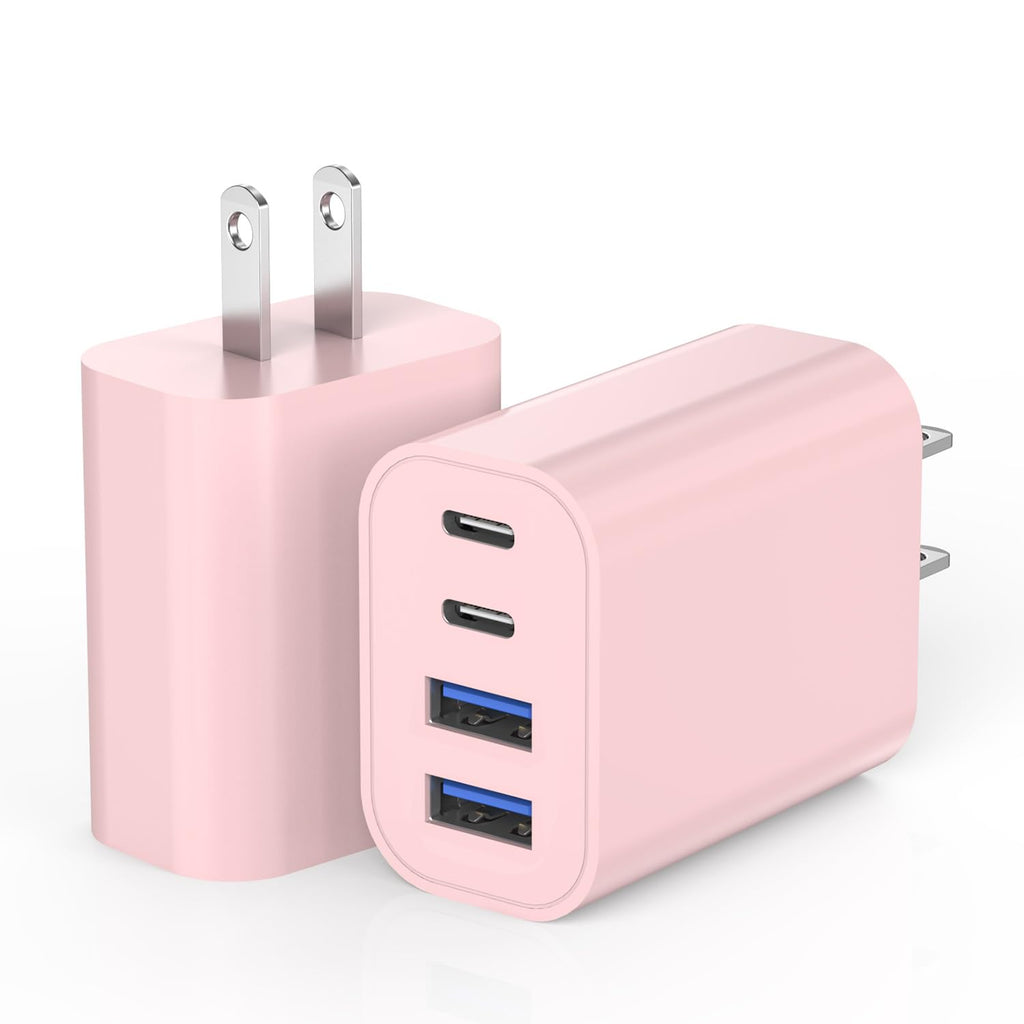 Bloque de carga rápida USB, adaptador de carga de 4 puertos de 40 W...