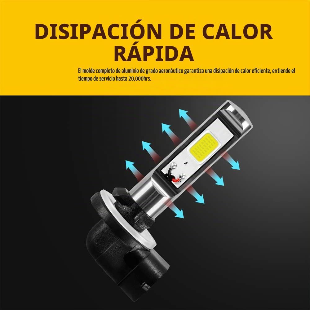 AUXLIGHT 881 889 886 894 862 896 898 Bombillas LED antiniebla 6000K...