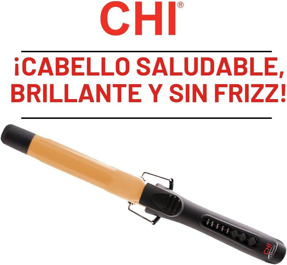 CHI Rizador de turmalina de cerámica de 1 pulgada, negro
