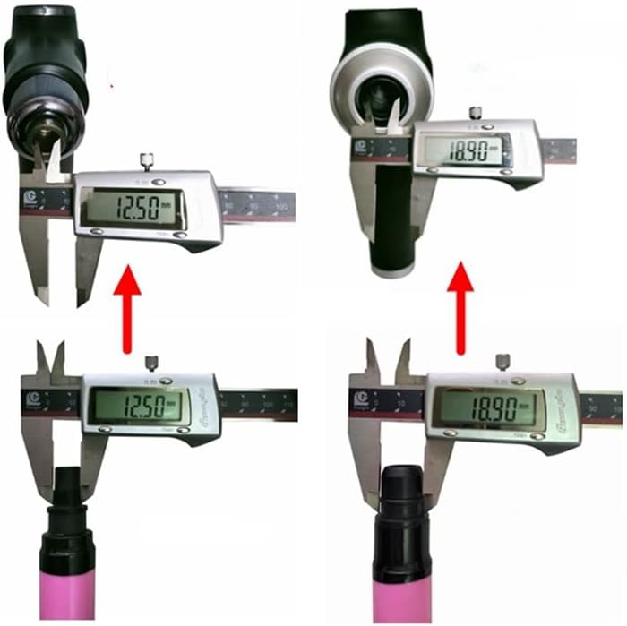 EBIEFLY Conector de pistola de masaje DIY cabezales de masajeador r...