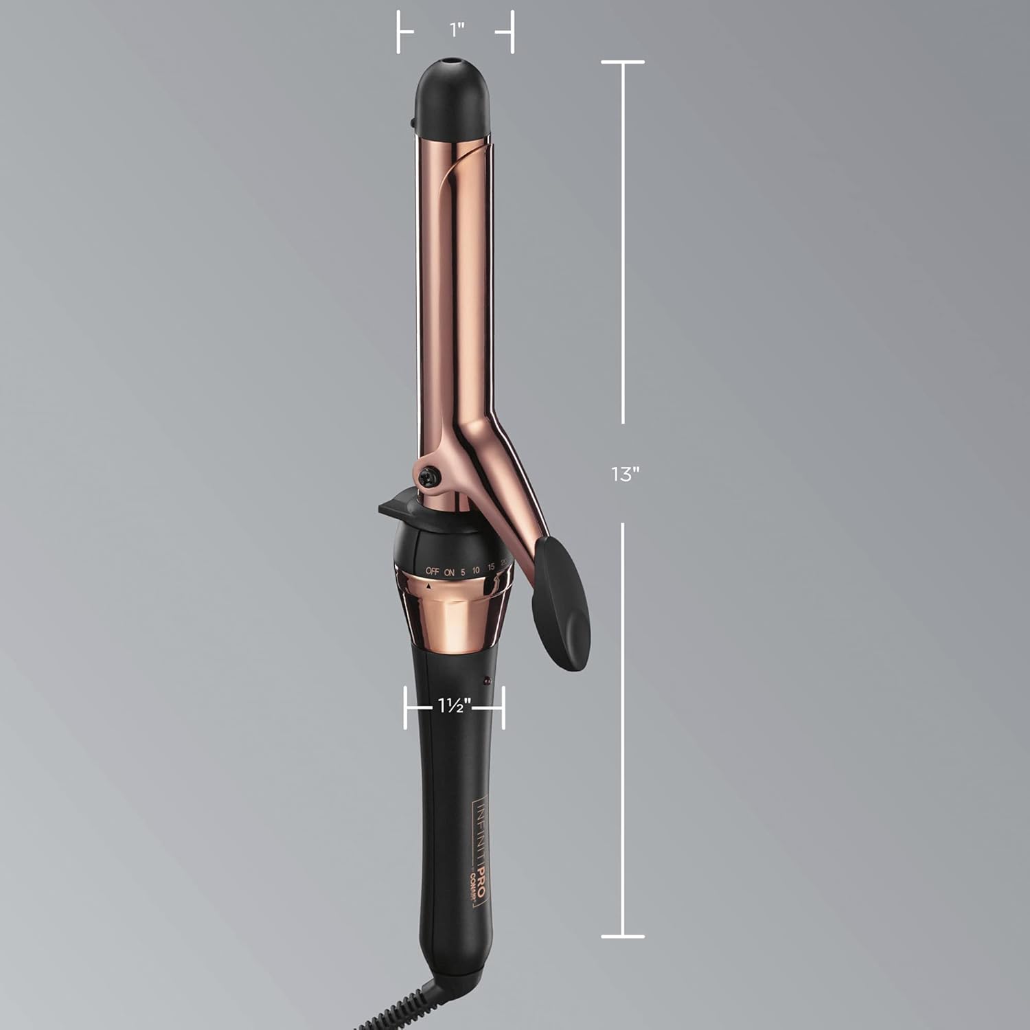 CONAIR INFINITIPRO - Rizador de titanio de oro rosa de 1 pulgada, e...