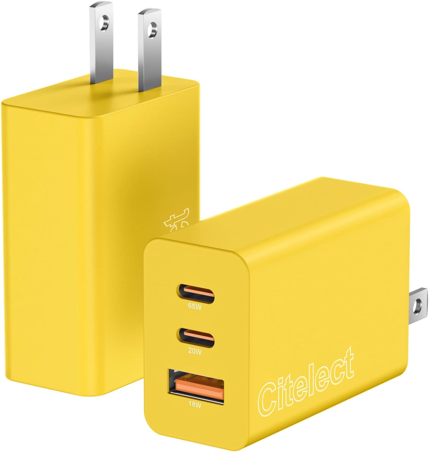 Paquete de 2 bloques de cargador USB C de 65 W, adaptador de carga...