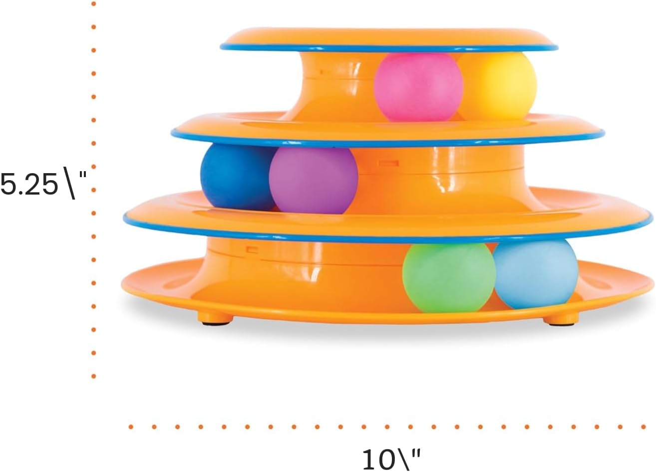 Petstages - Juguete interactivo para gatos de 3 niveles Tower of Tr...
