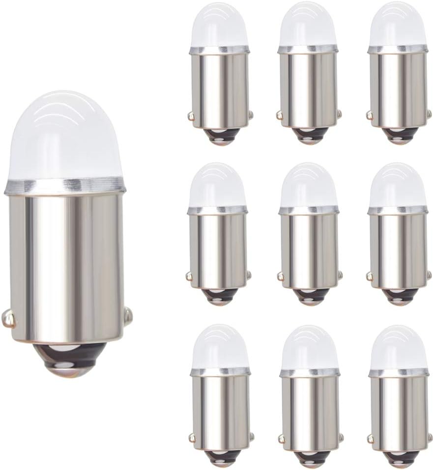 Yoper BA9S 53 57 1895 64111 foco LED de 12V para auto, amarillo