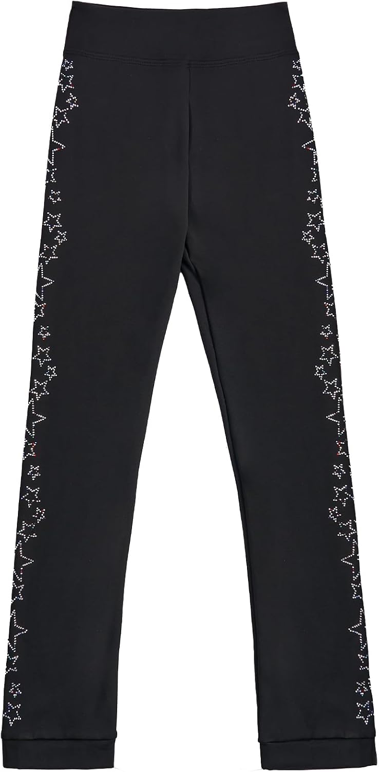 Gogokids Leggings de patinaje sobre hielo para niñas, pantalones té...