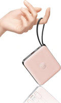 VRURC - Cargador portátil para iPhone con cables integrados, 22.5 W...