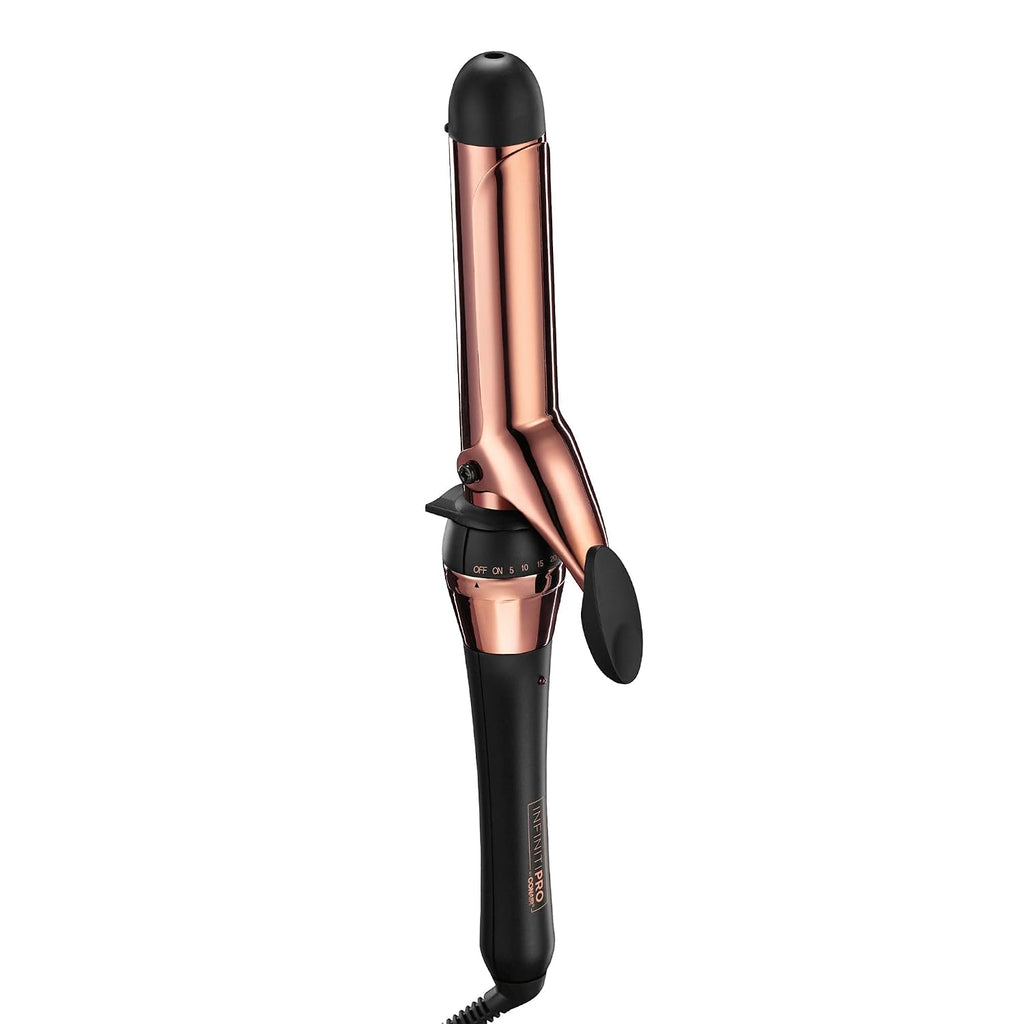 INFINITIPRO BY CONAIR Rizador de titanio de oro rosa de 1 1\/4 pulg...