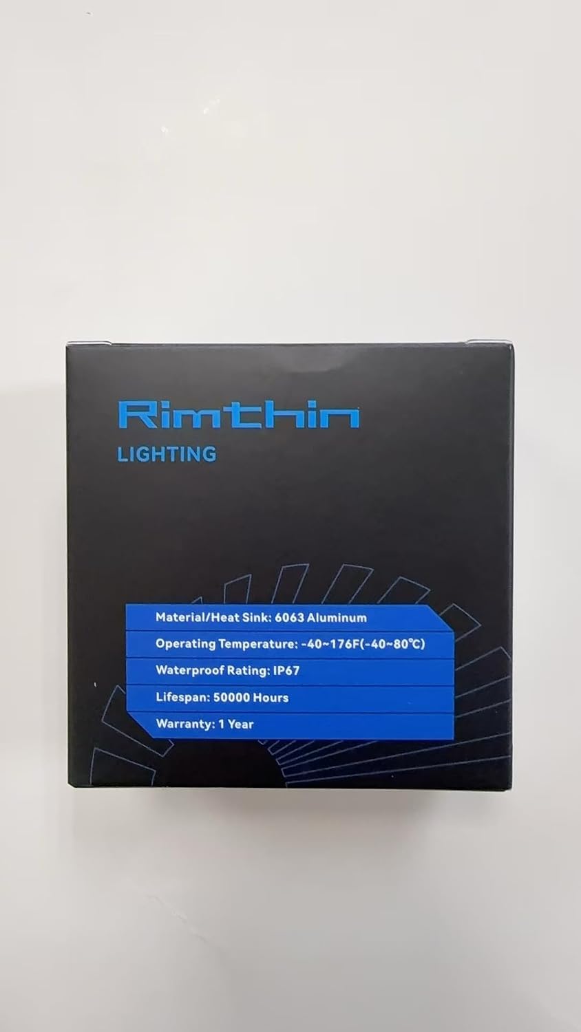 rimthin H7 Bombillas antiniebla, 6000 K, luz antiniebla blanca fría...