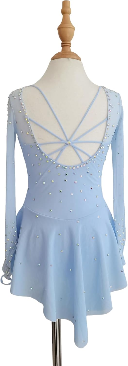 JoyCan Vestido de patinaje artístico Manga larga Poliéster Tamaño p...