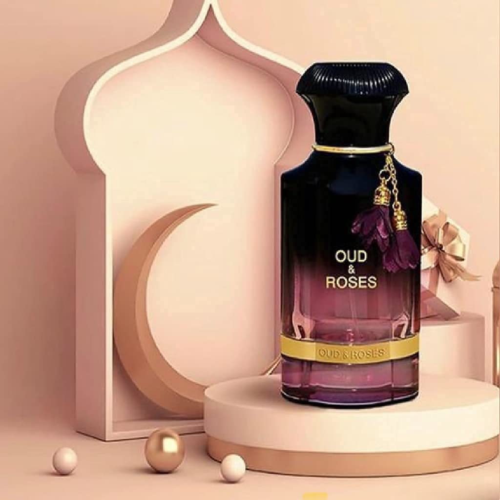AHMED Oud &amp; Roses - Perfume oriental unisex de 2.0 fl oz para h...