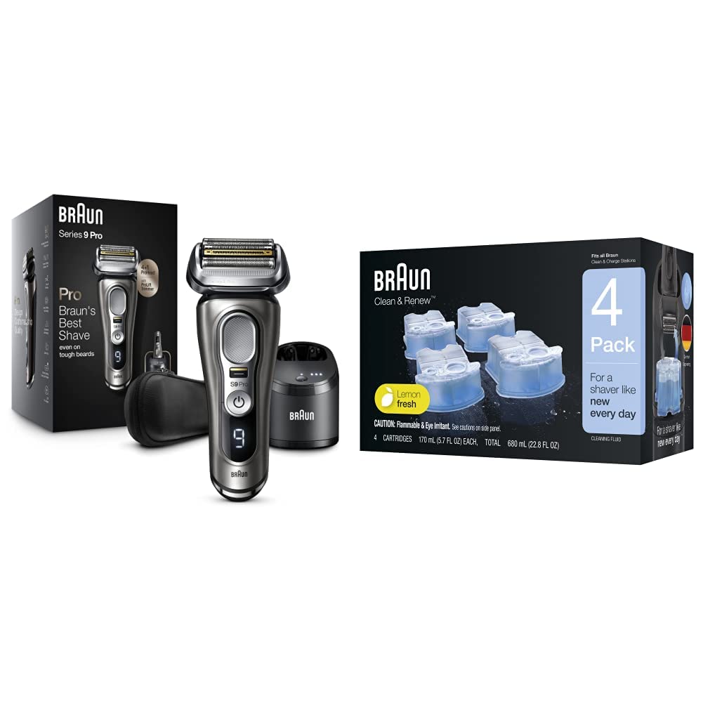 Braun - Maquinilla de afeitar eléctrica para hombres, serie 9 Pro 9...