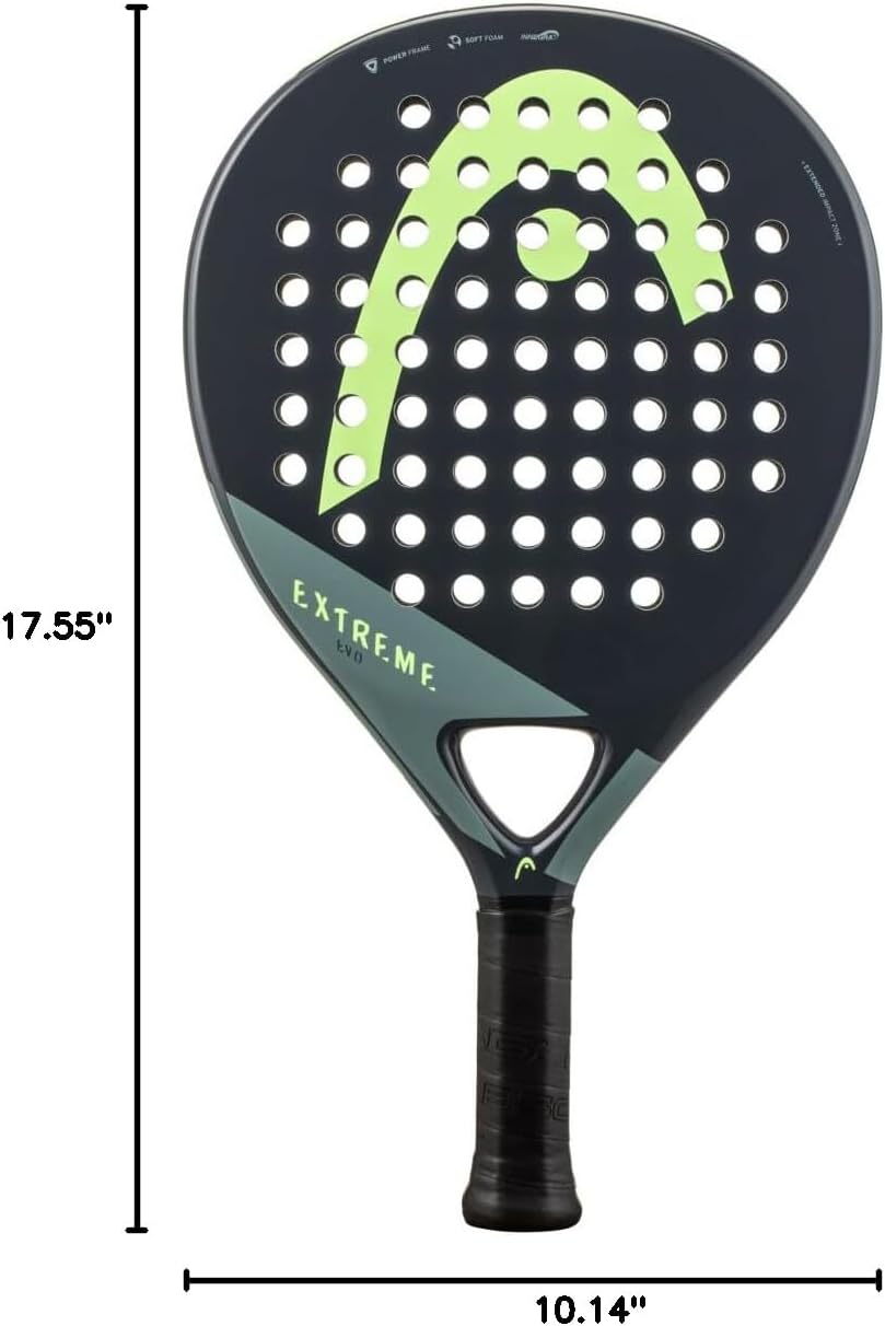 HEAD Extreme Evo - Pala de pádel, color verde oscuro
